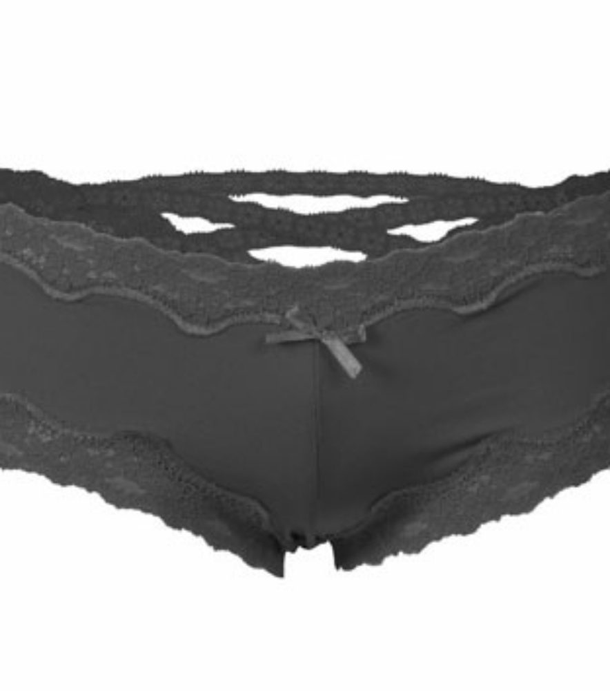Sheer & caged lace back bikini